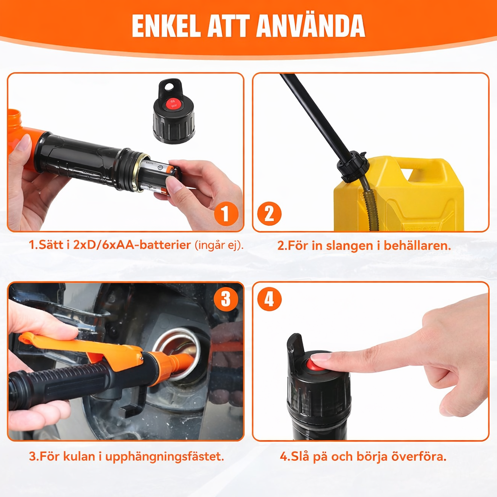 Nordfyn SpillFree™ – Överför bränsle utan spill & spara pengar ⛽