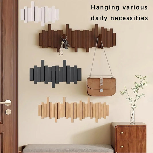 Nordfyn™ KeyNote – Väggmonterad designkrok med fällbara krokar