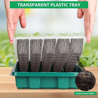 GrönStart™ Komplett Odlingstartkit – 80 Plantceller + Kraftfull LED Växtbelysning