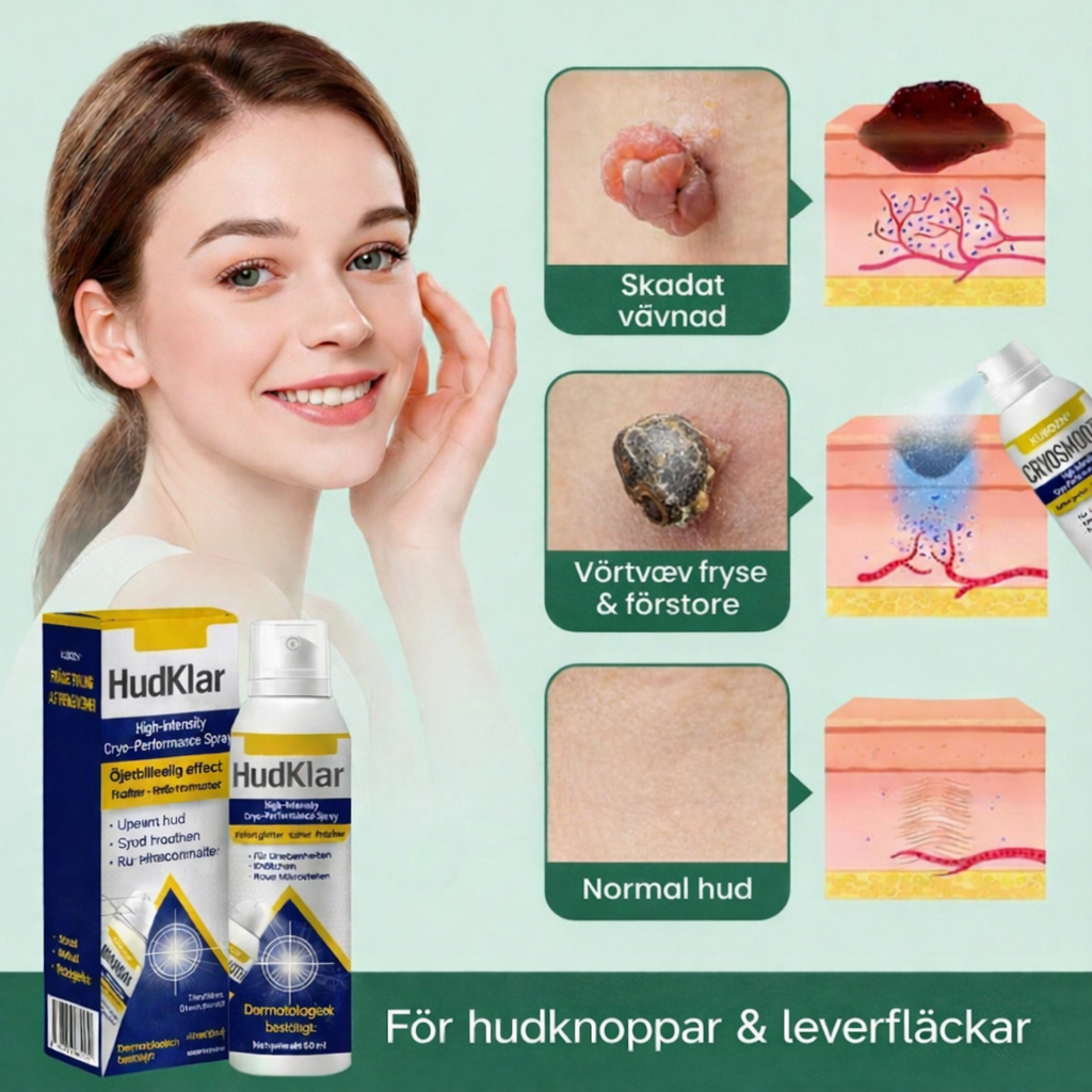 Nordfyn™ HudKlar™ ChillErase – Precisionskylande spray för slätare hud