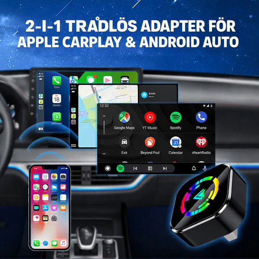 Gör din bil trådlös på 10 sekunder – CarPlay & Android Auto Adapter