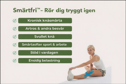 Smärtfri™ Knästöd – Lindra knäsmärta på 30 sekunder