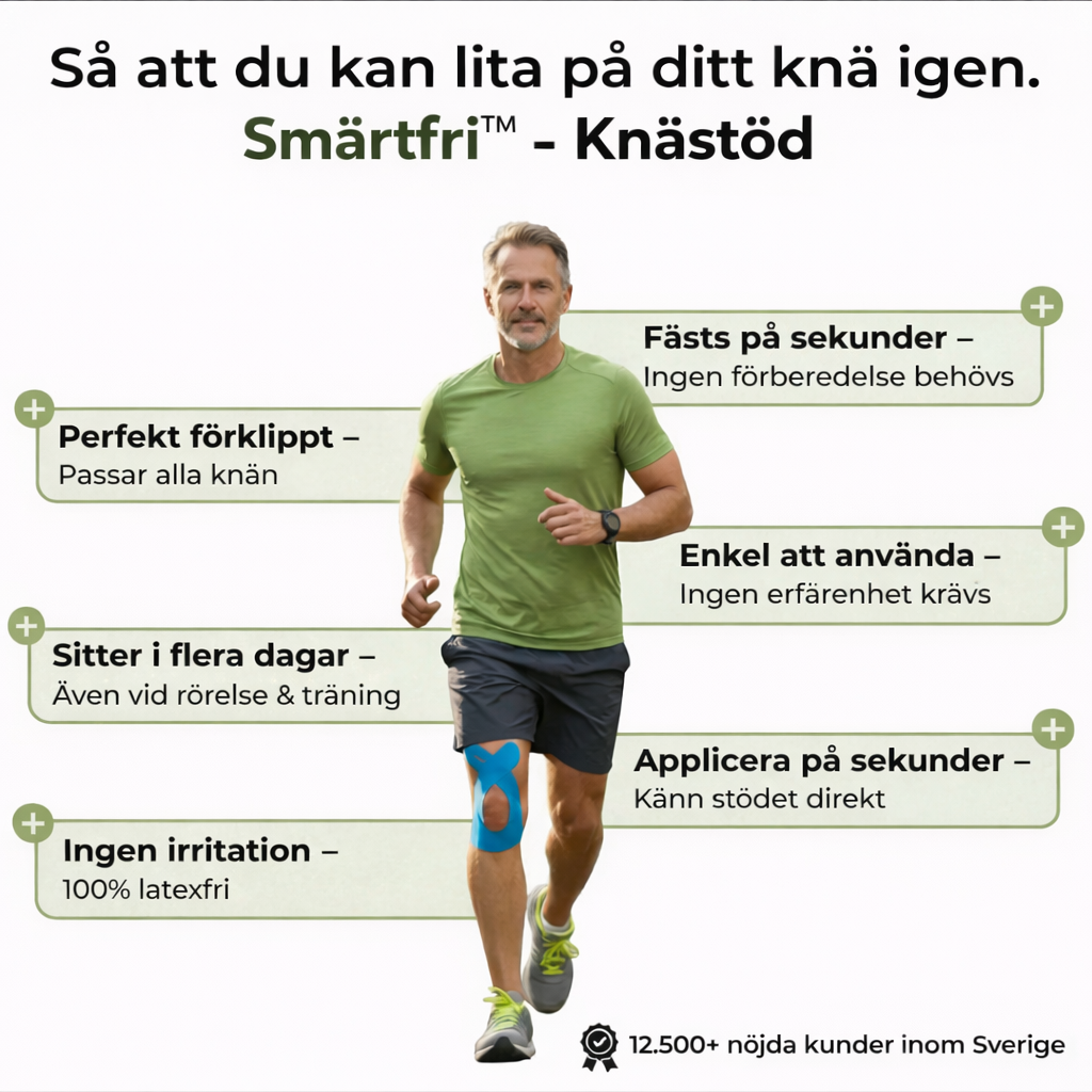 Smärtfri™ Knästöd – Lindra knäsmärta på 30 sekunder