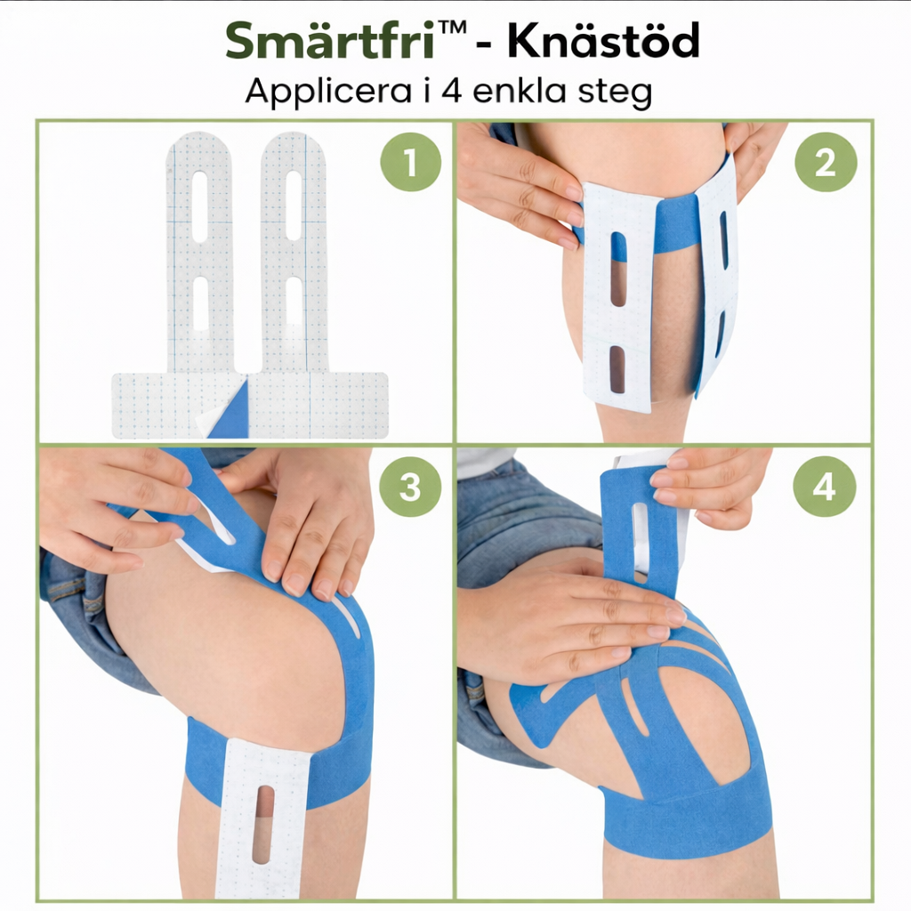 Smärtfri™ Knästöd – Lindra knäsmärta på 30 sekunder