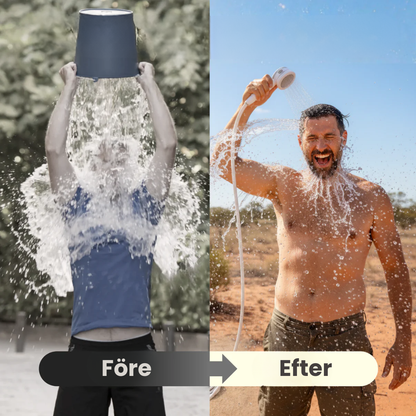 Nordfyn™ AquaFlow Pro – Duscha var du än är, utan kran eller el