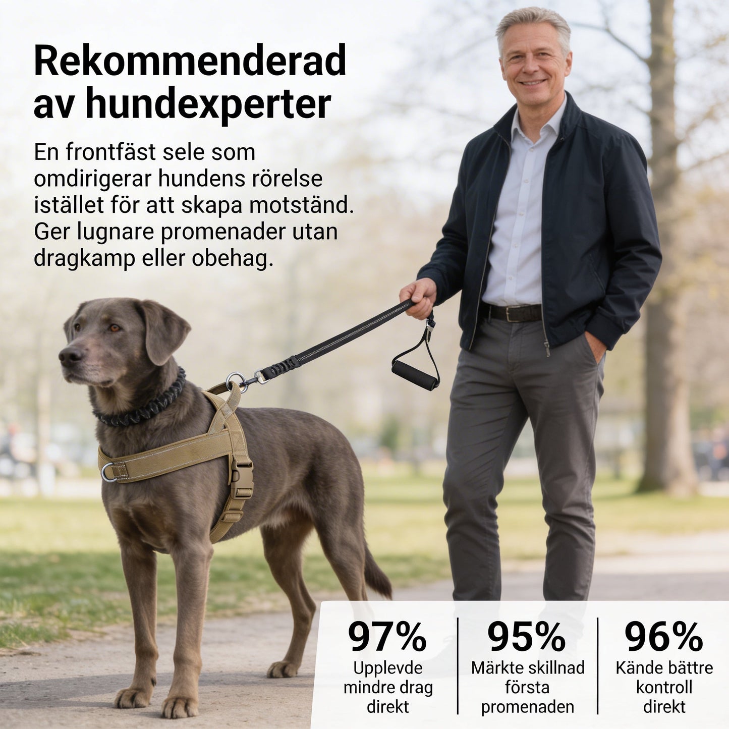 Nordfyn™ DragKontroll Sele – Stoppa drag direkt