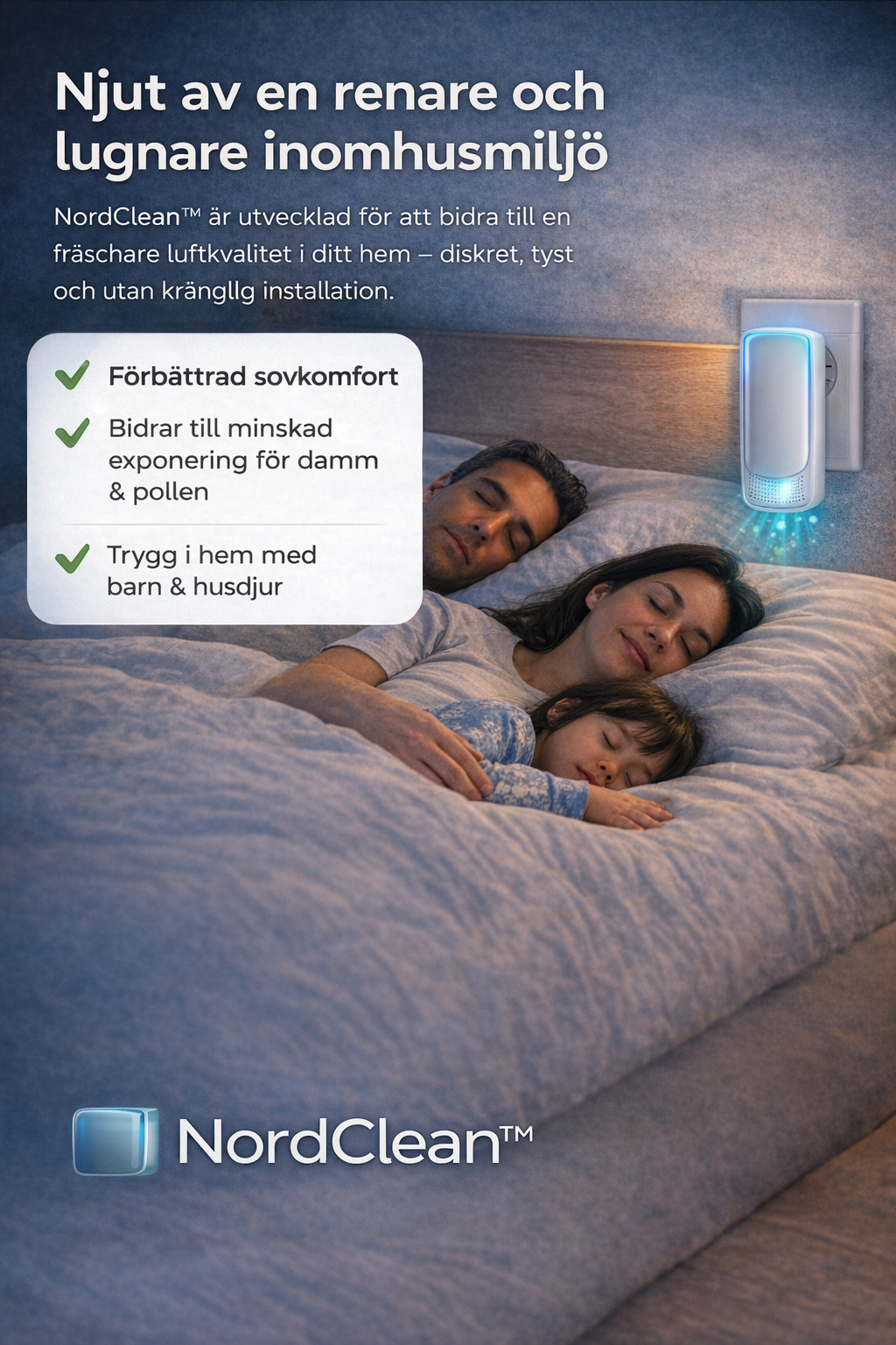 NordClean™ – Smart Luftrenare för Ett Friskare Hem